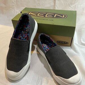 Keen White and Gray Athletic Shoes with Slip-On Design